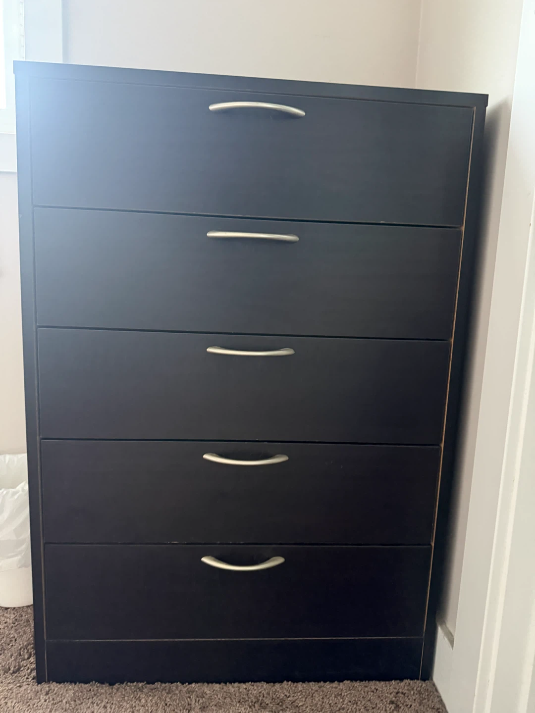 Dark Brown 5-Drawer Chest