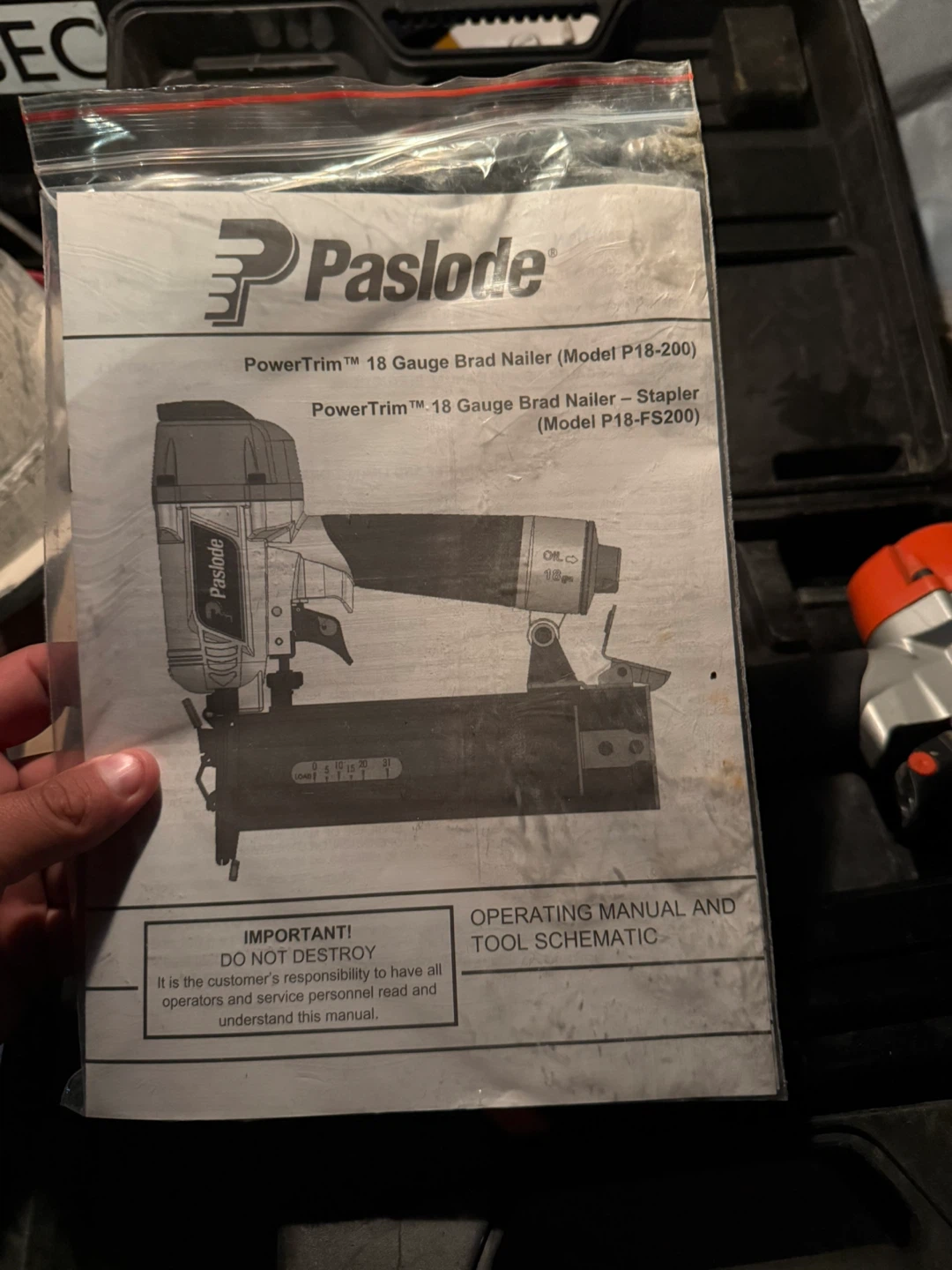 Paslode PowerTrim 18 Gauge Brad Nailer - photo 3