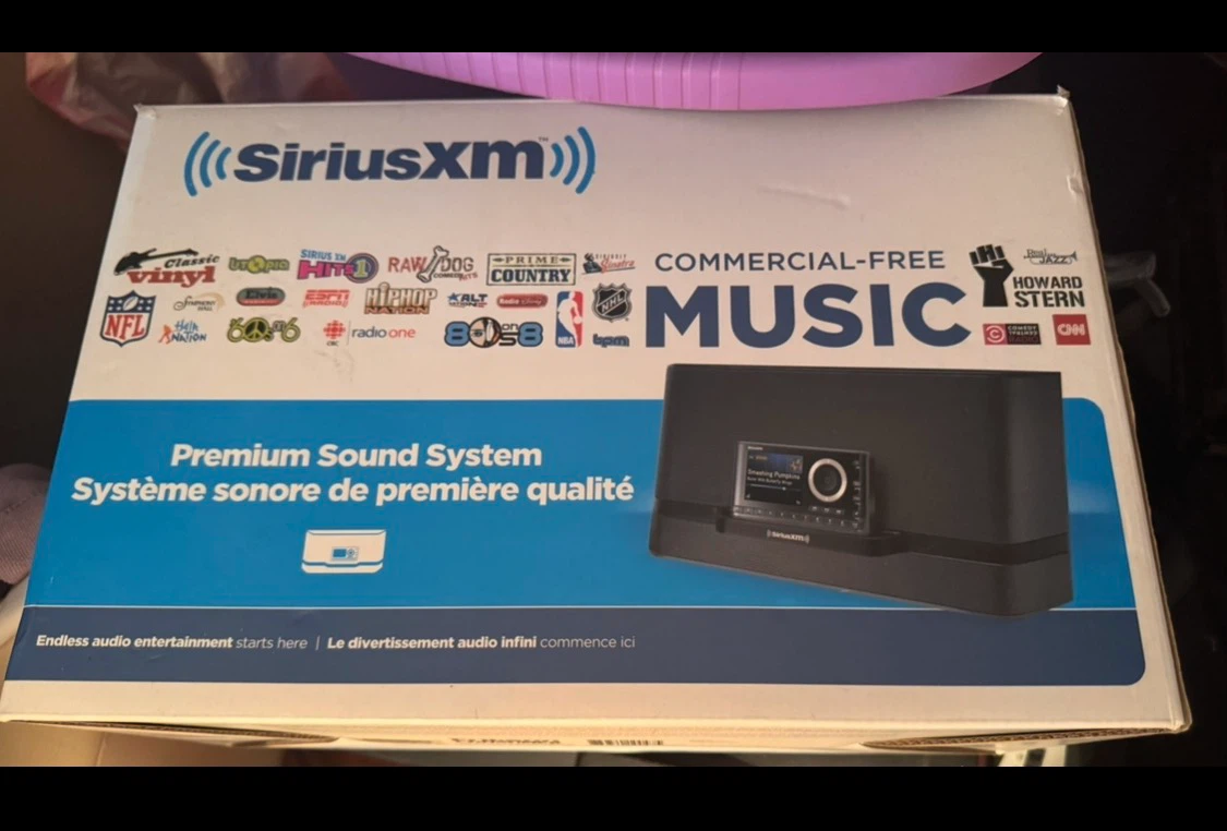 SiriusXM Premium Sound System with car kit/travel kit.