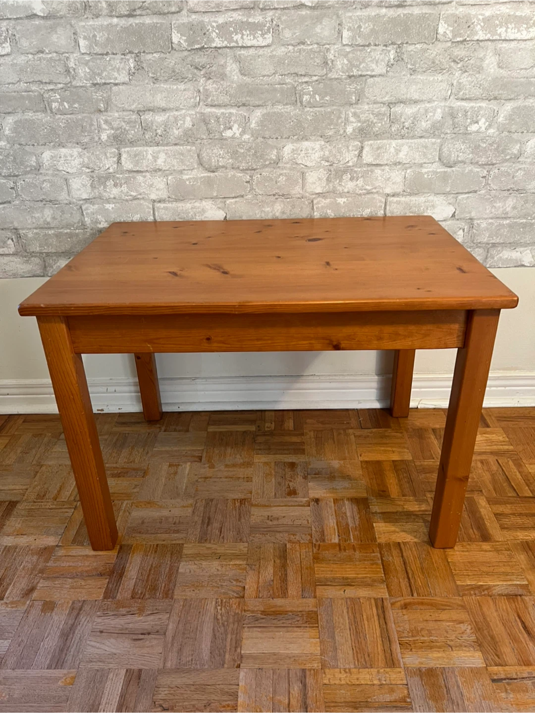 Solid Pine Wood Side Table