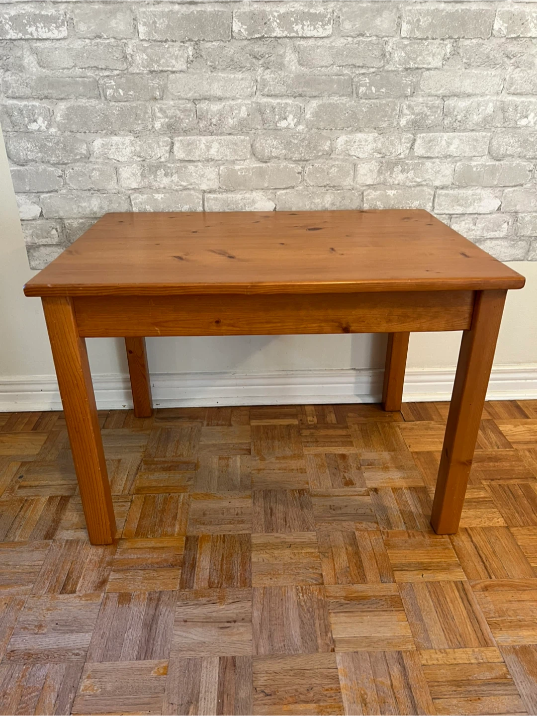 Solid Pine Wood Side Table - photo 4