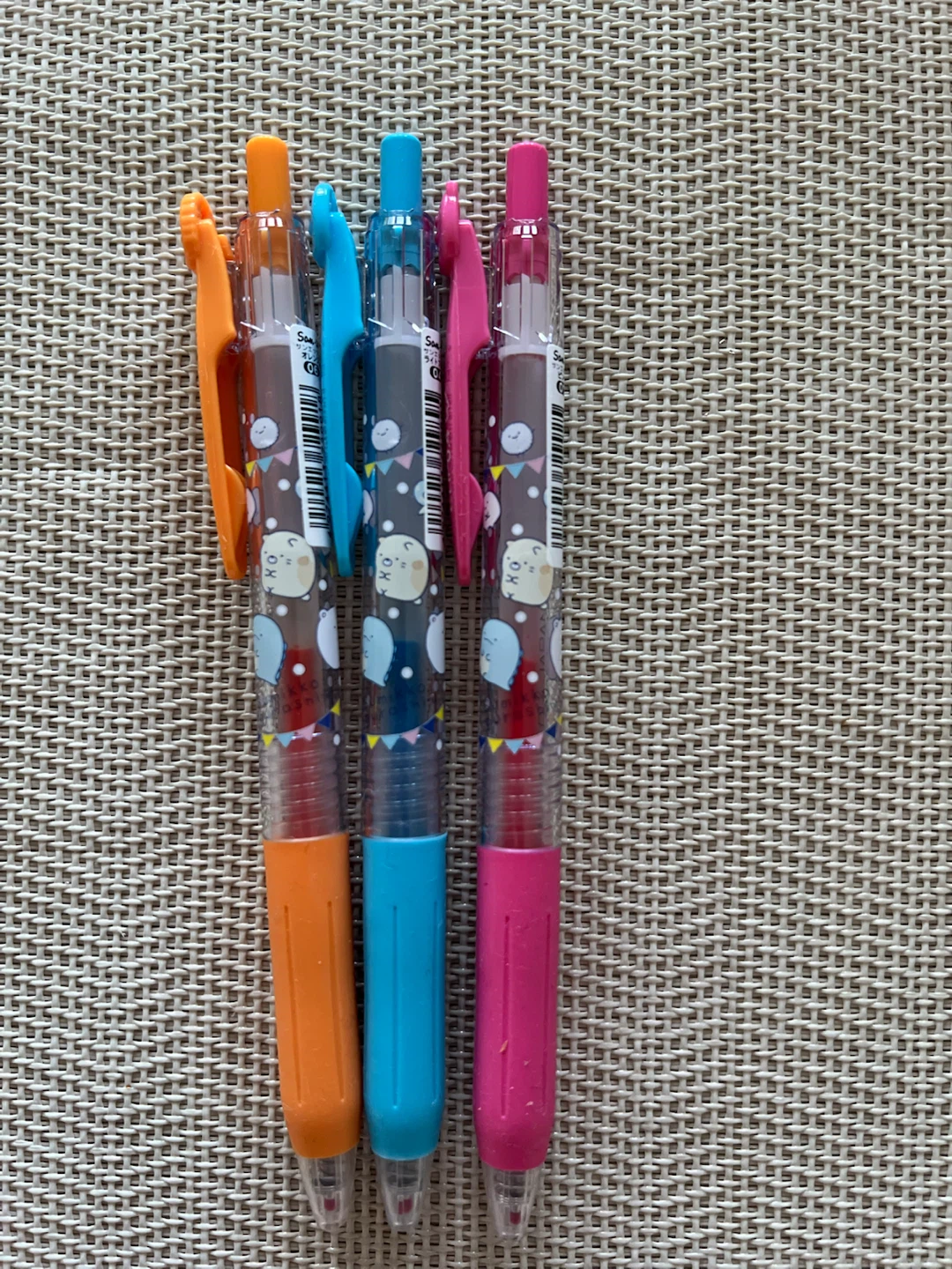 Brand New Set of 3 Sumikko Gurashi Sarasa Clip Pens - photo 2