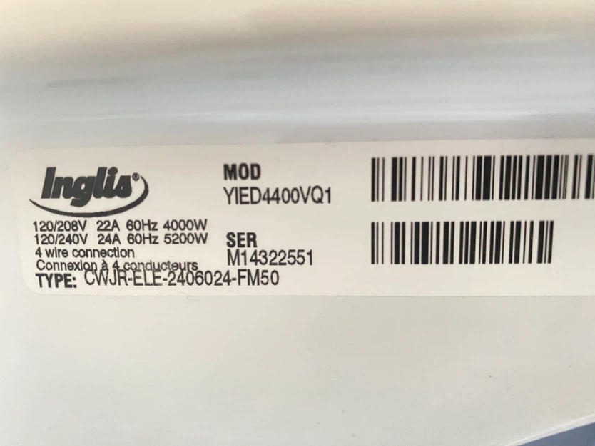 Inglis Washer ITW4300XQ0 and Dryer YIED4400VQ1 - photo 2