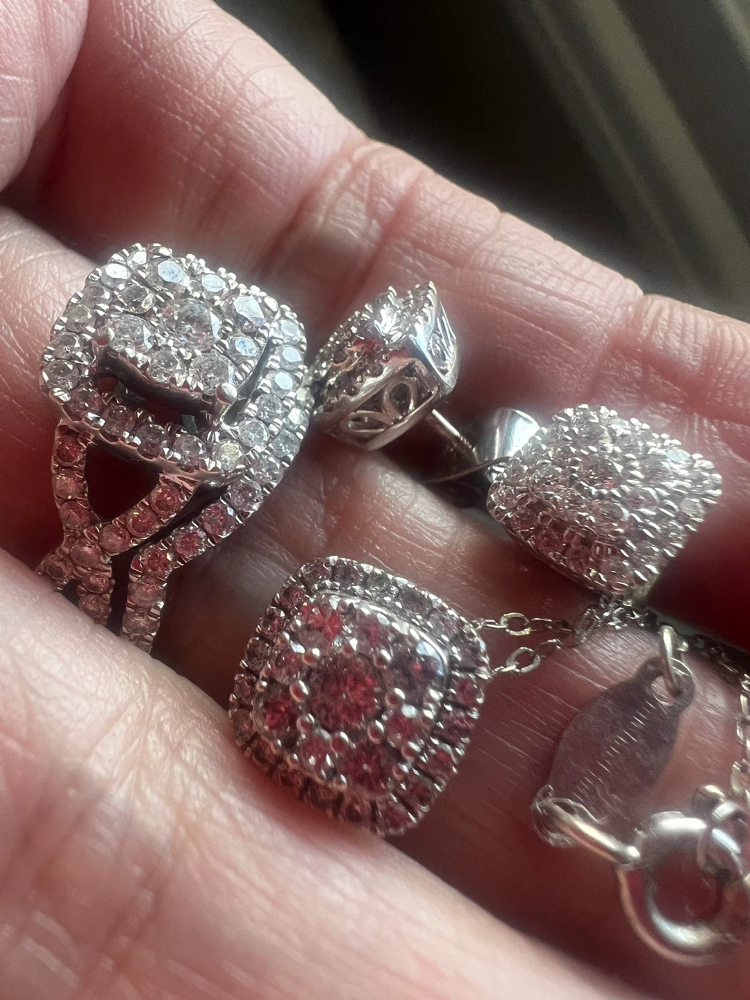 10 k Diamond Jewelry Set - photo 3