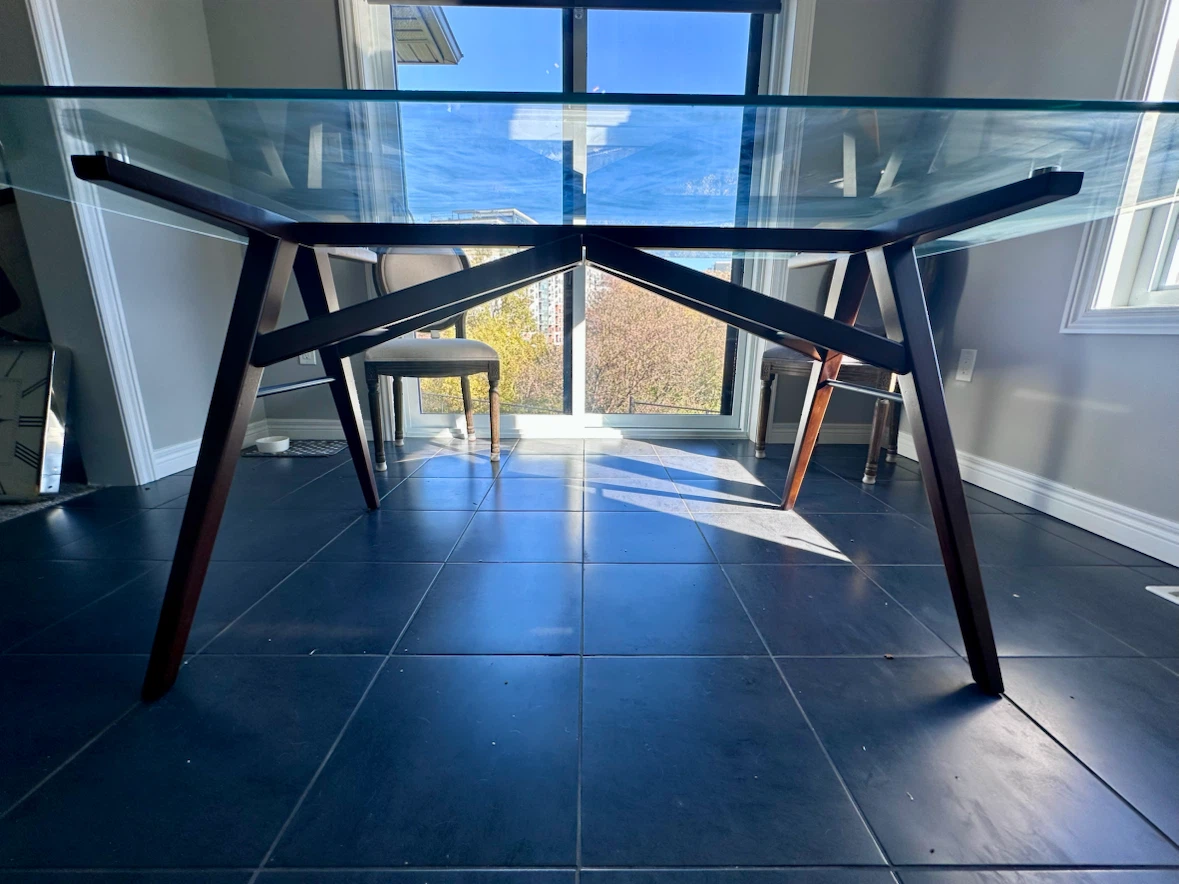 Glass dining table - photo 2