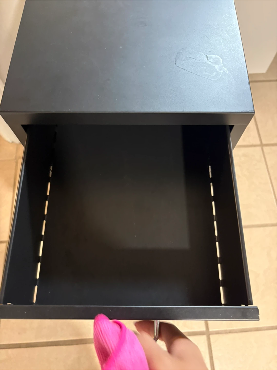 Black 6-Drawer Metal Storage Cabinet - photo 3