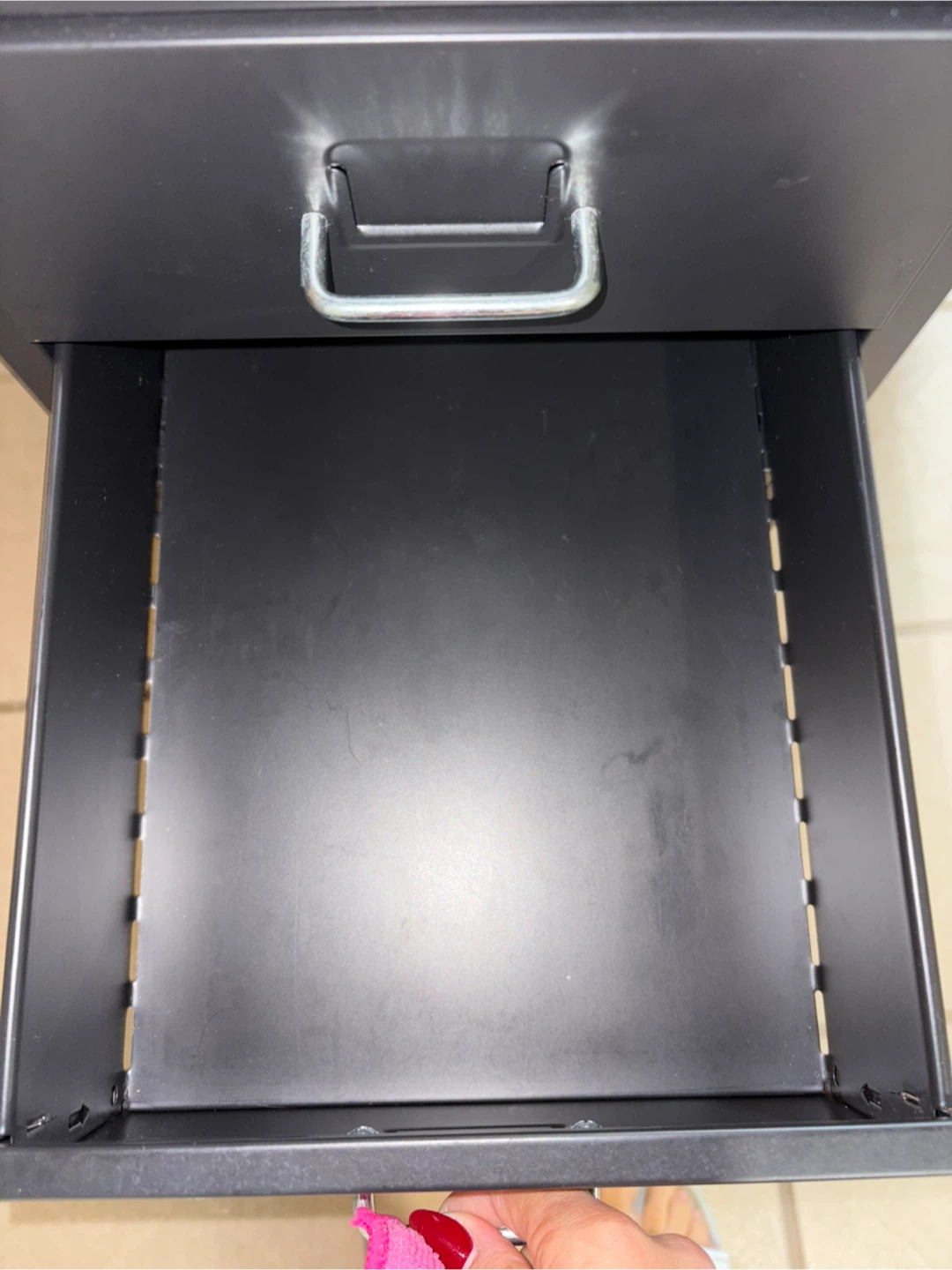 Black 6-Drawer Metal Storage Cabinet - photo 4