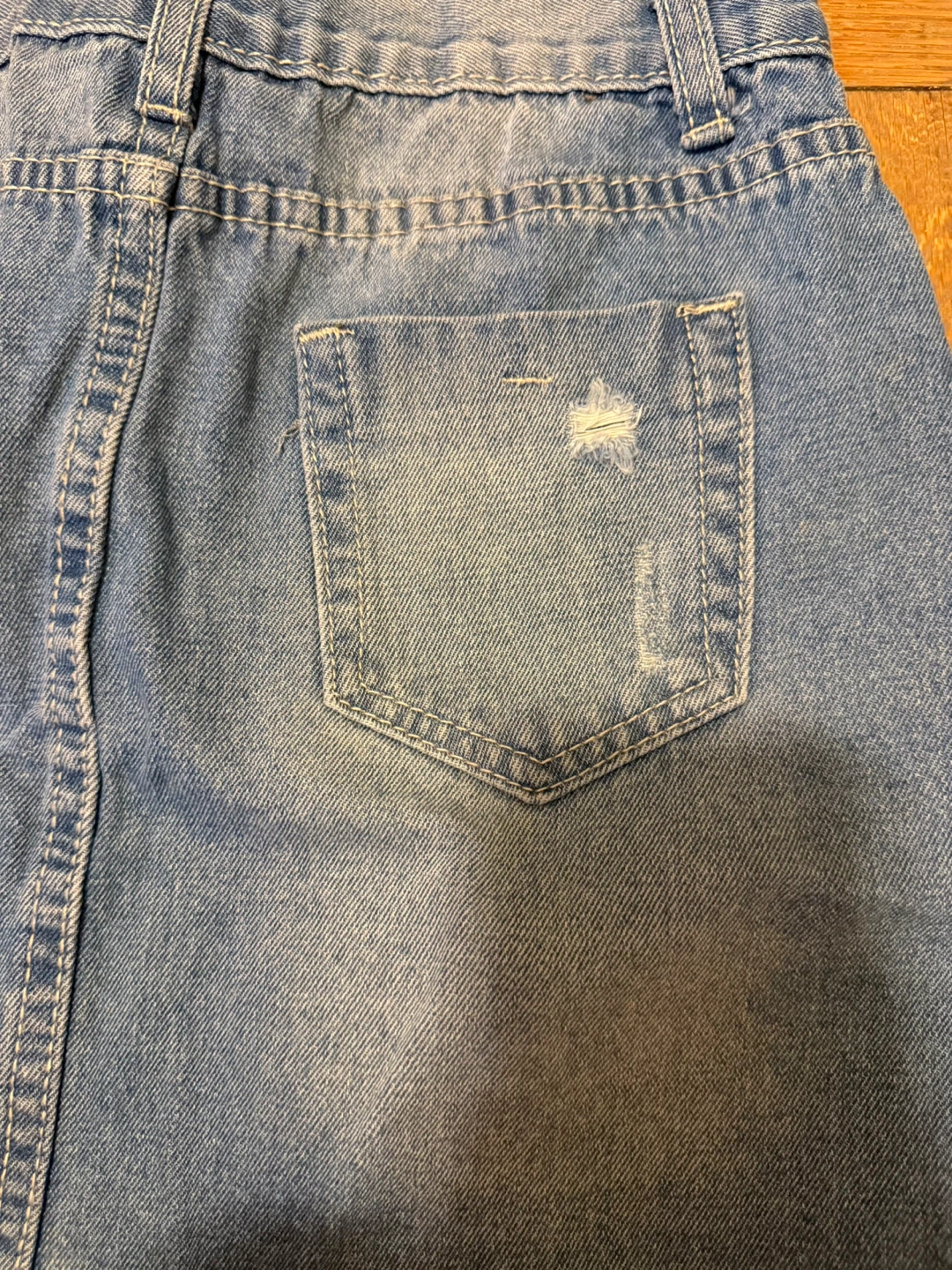 Denimwear Distressed Jean Skirt Size S - photo 3