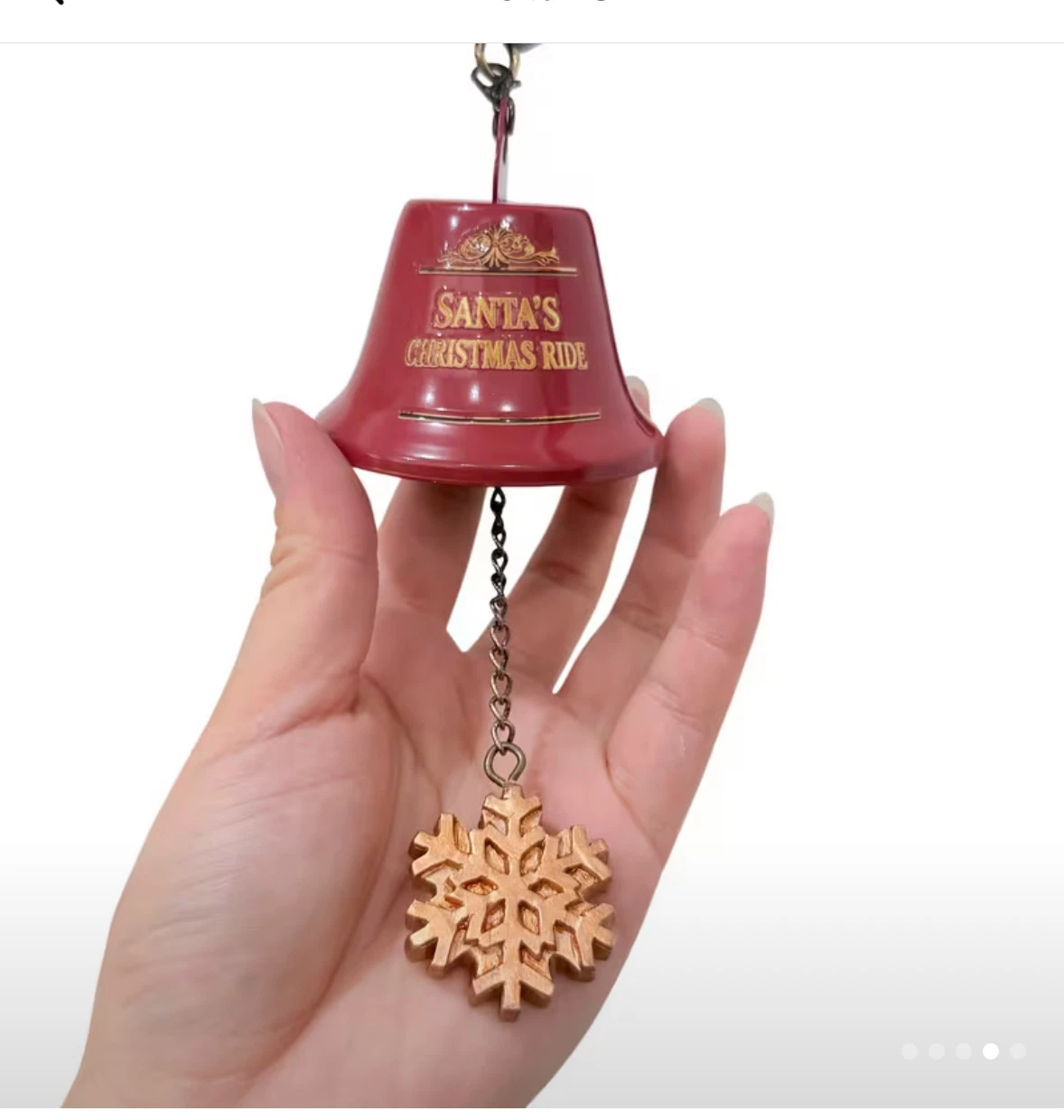 Metal Santa's Christmas Ride Wall Bell Decor - photo 3