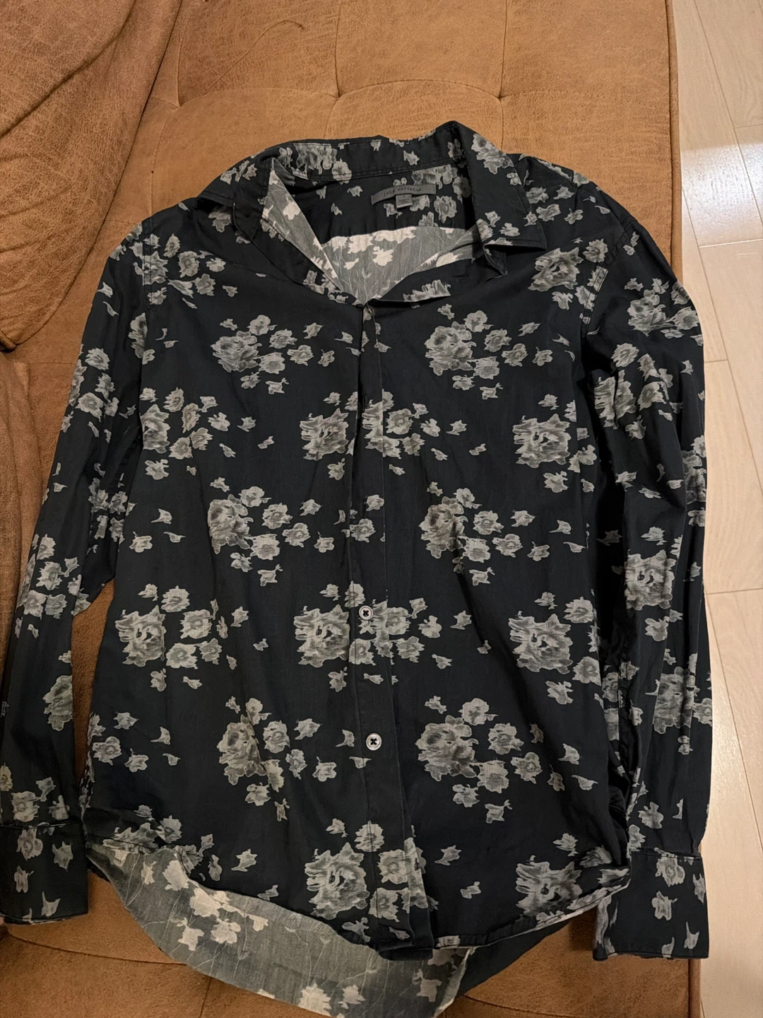 John Varvatos Floral Print Shirt