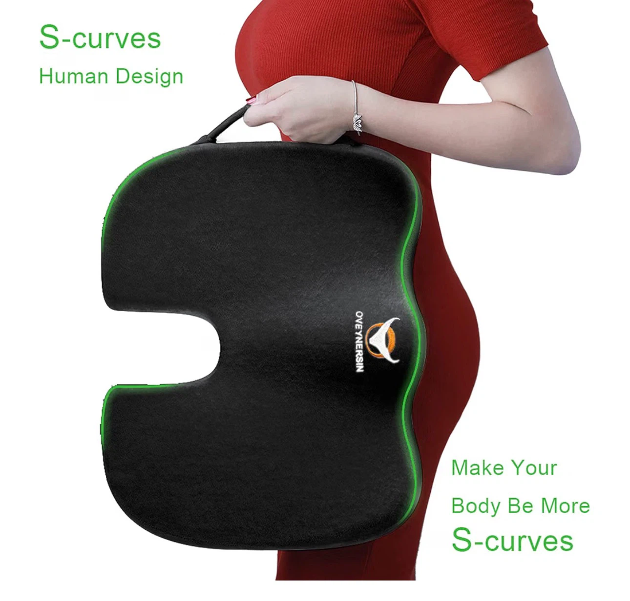 OVEYNERSIN Memory Foam Seat Cushion