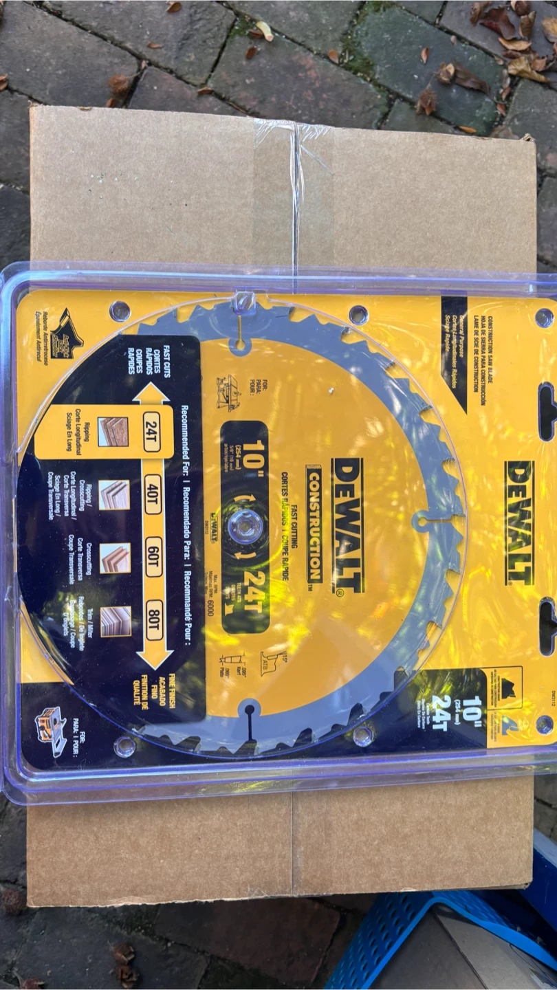 DeWalt 10-inch 24T Construction Saw Blade