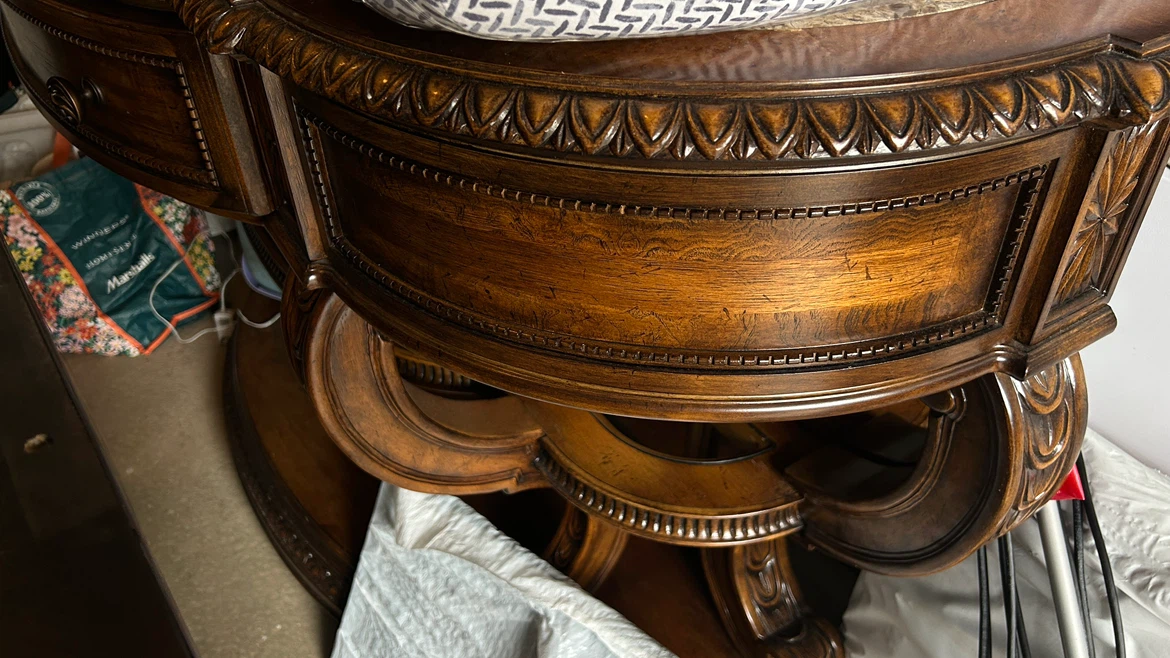 Traditional Ornate Wooden Console Table