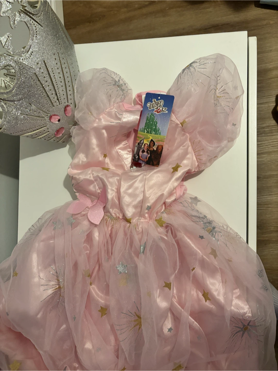 Glinda the good witch costume with crown size 7-8