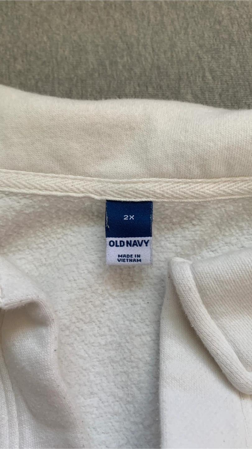 Old Navy White Collared Pullover. - Size 2X - photo 3