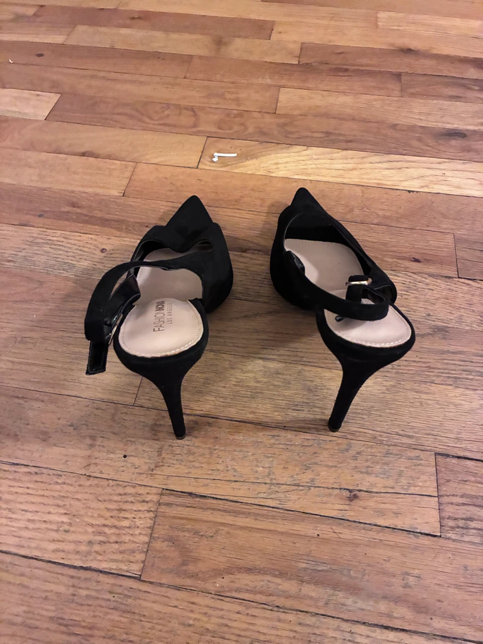 Fashion Nova Black Slingback Heels - photo 2