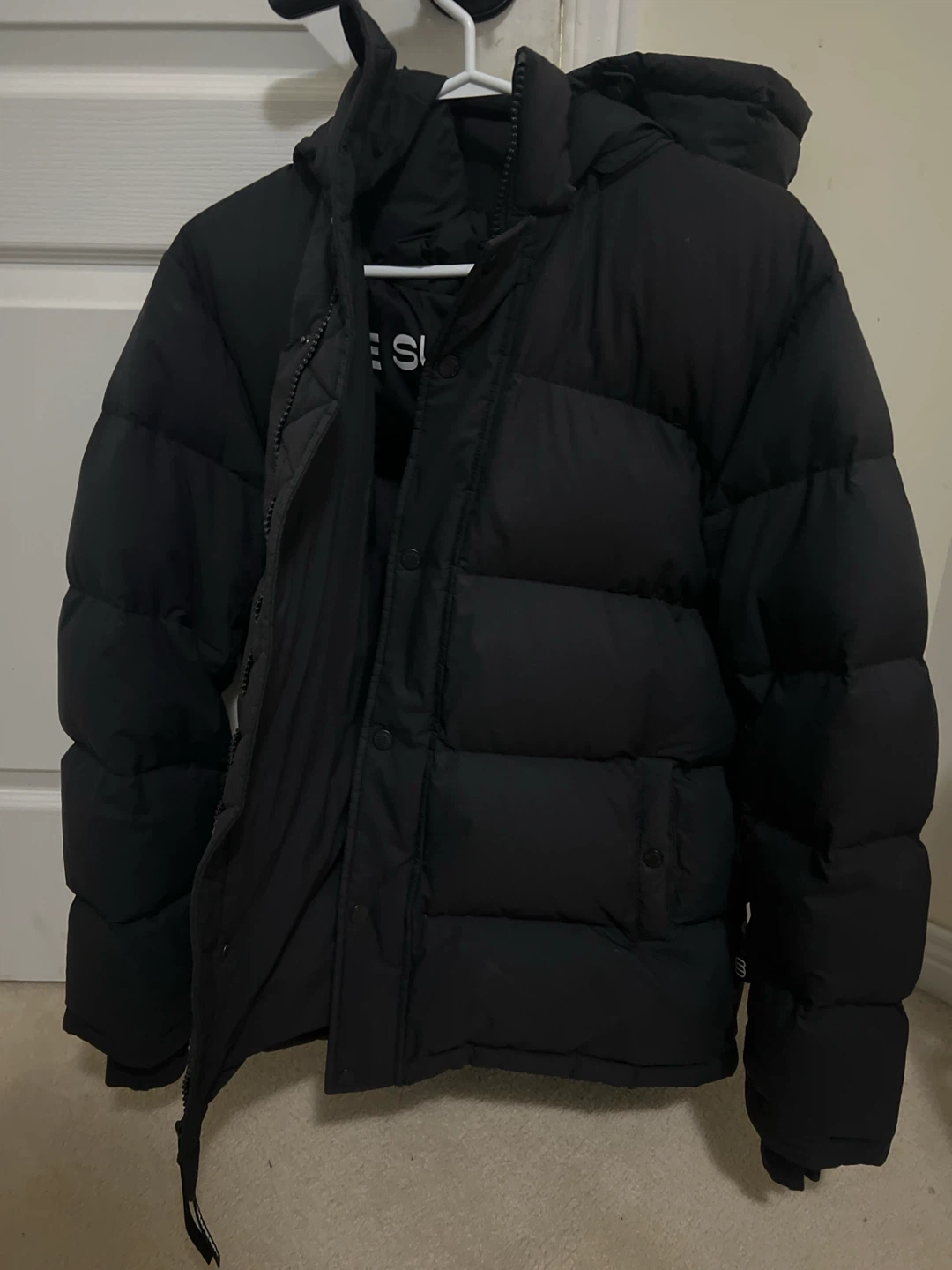 Aritzia black super puff jacket