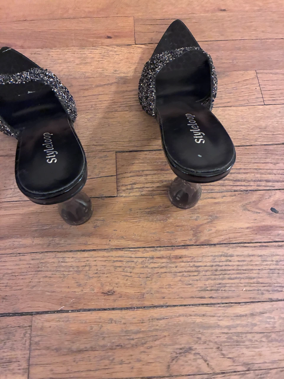 Styleloop black embellished mule heels - photo 2