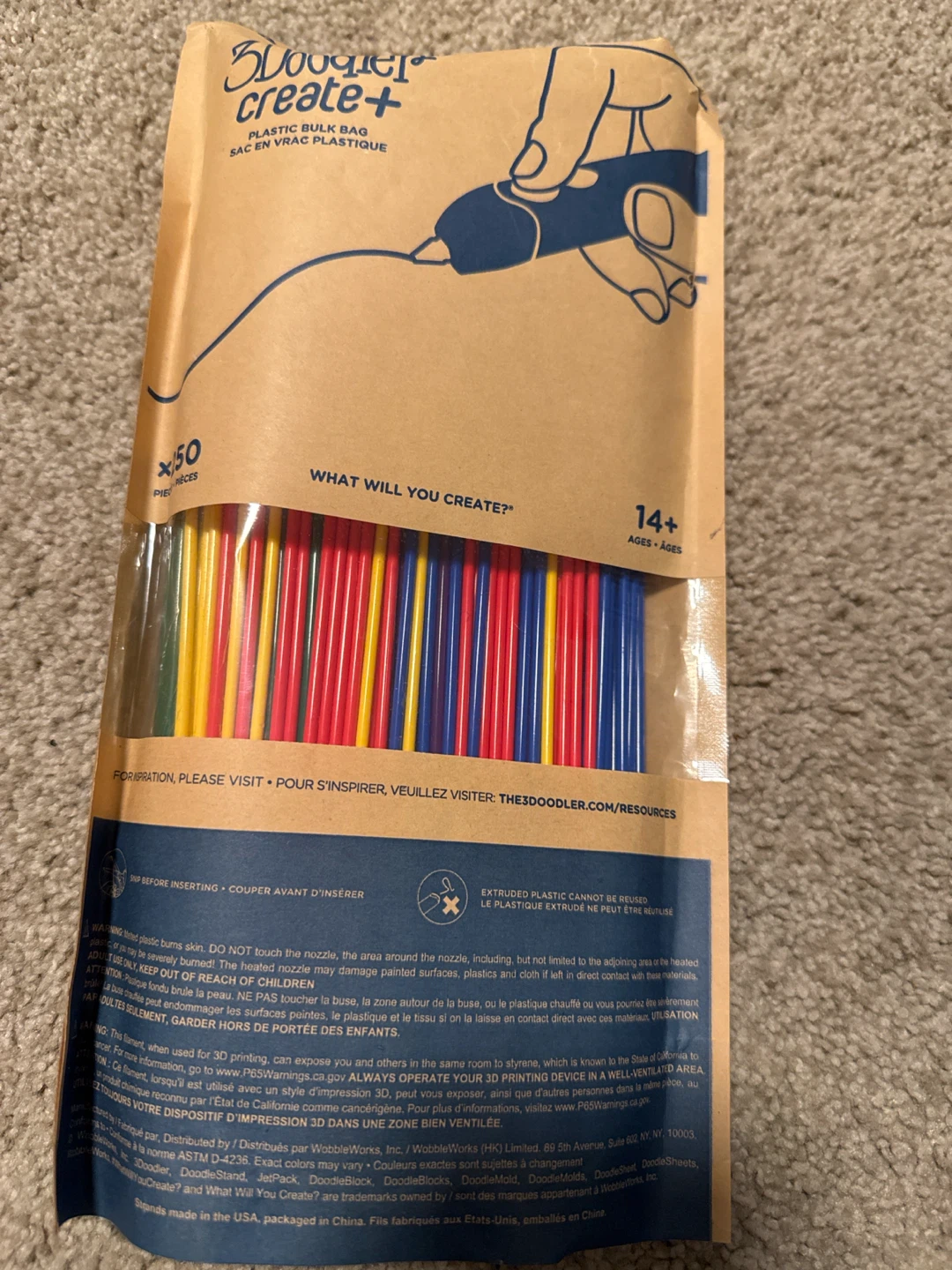 3Doodler Create+ Plastic Bulk Bag