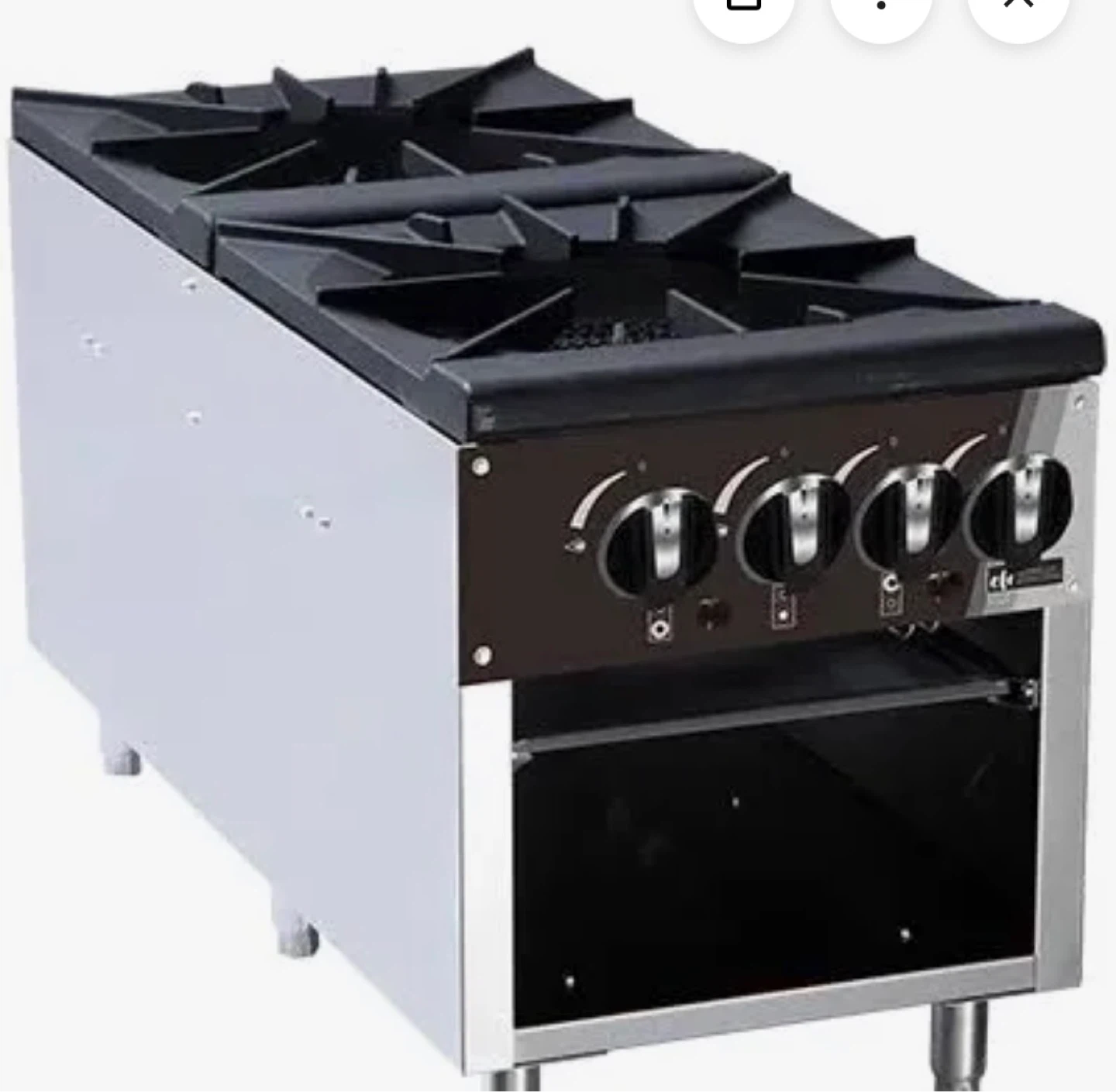 EFI 2-Burner Commercial Gas Range - photo 2