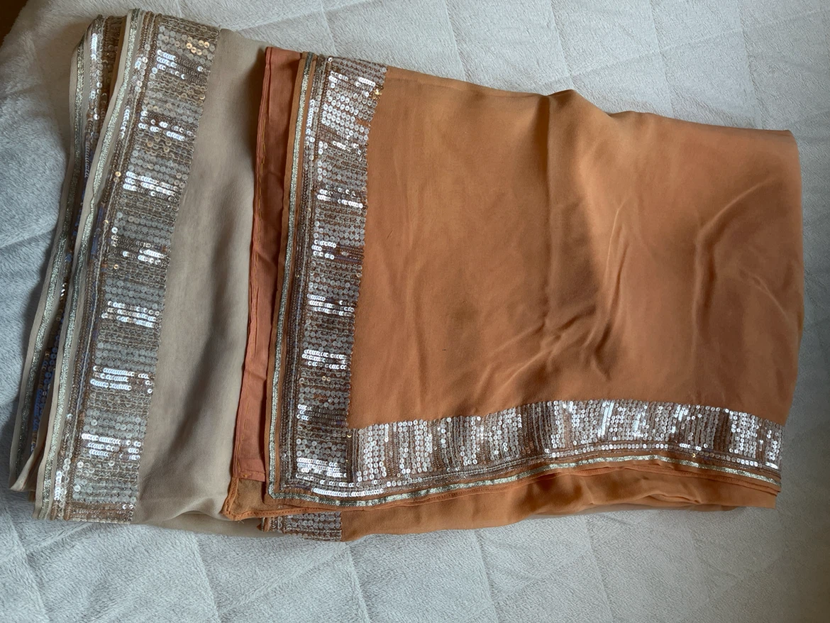 Ombré Saree with Sequin Border
