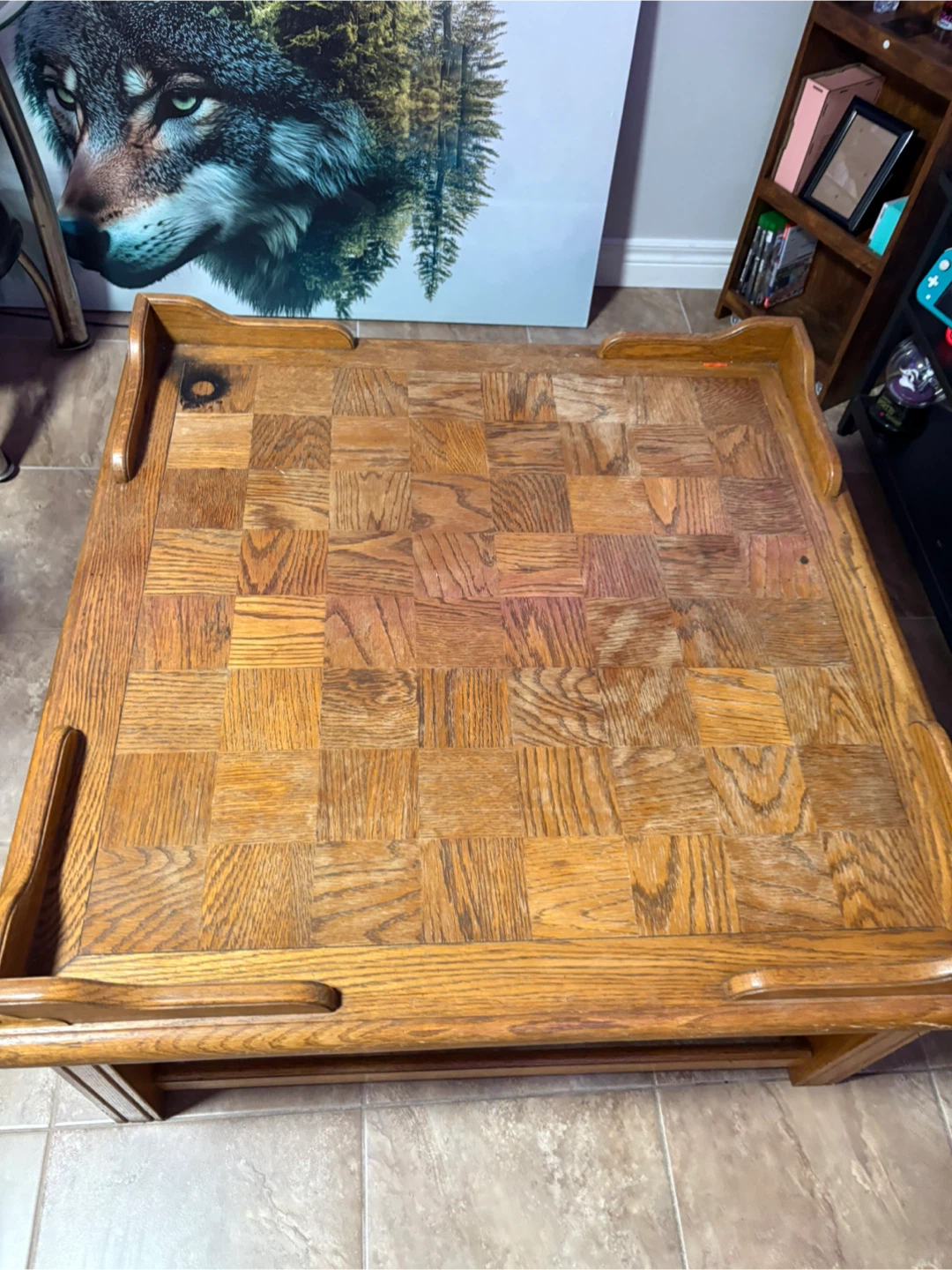 Vintage Oak Coffee Table