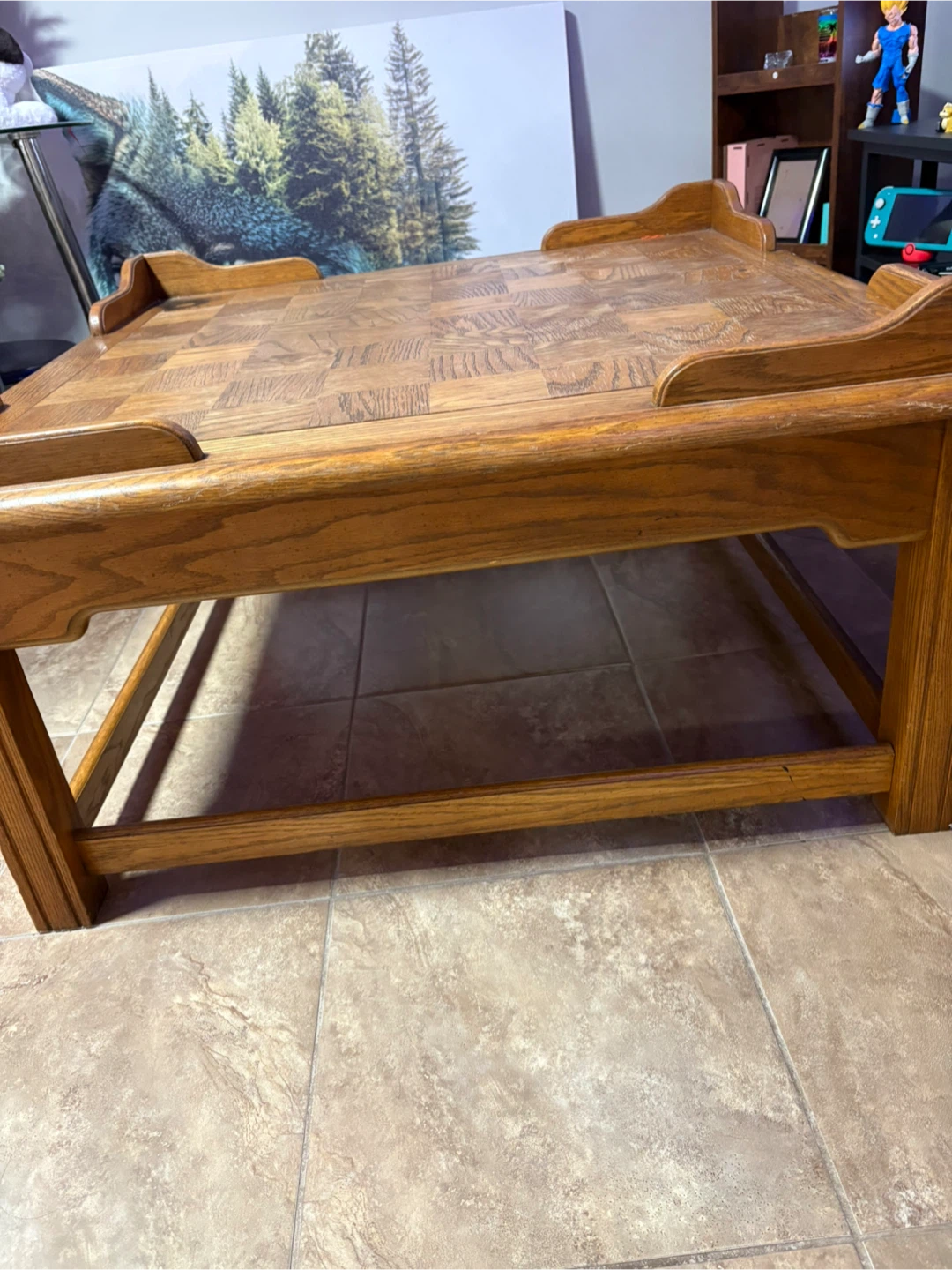 Vintage Oak Coffee Table - photo 3