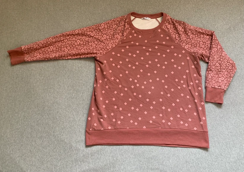 Active Zone Women’s Floral Crewneck Print Sweatshirt - Size 0X