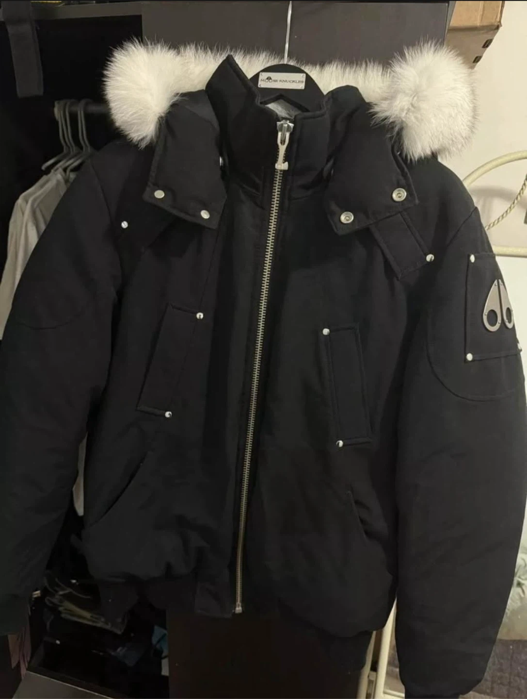 Moose Knuckles bomber jacket