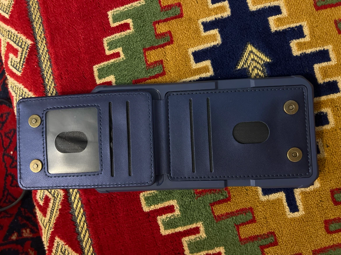 Blue iPhone 13 Pro Max Wallet Case - photo 2