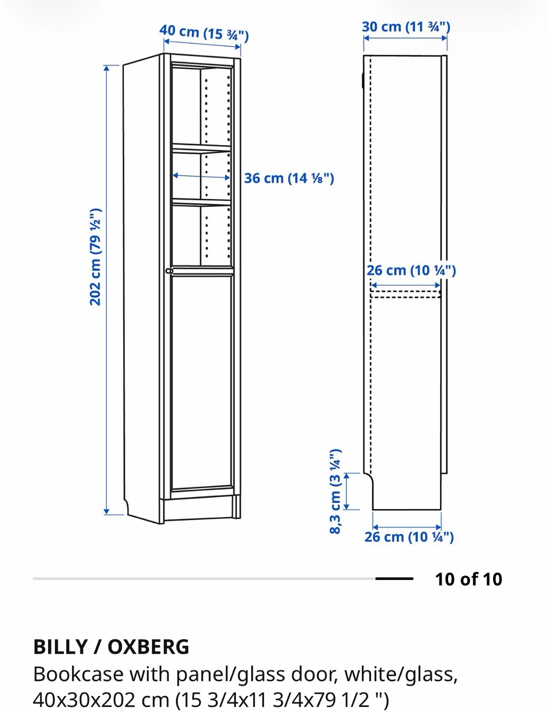 IKEA Billy shelf with door - photo 3