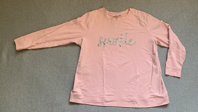 SPARKLE Pink Sweatshirt - Size 1X