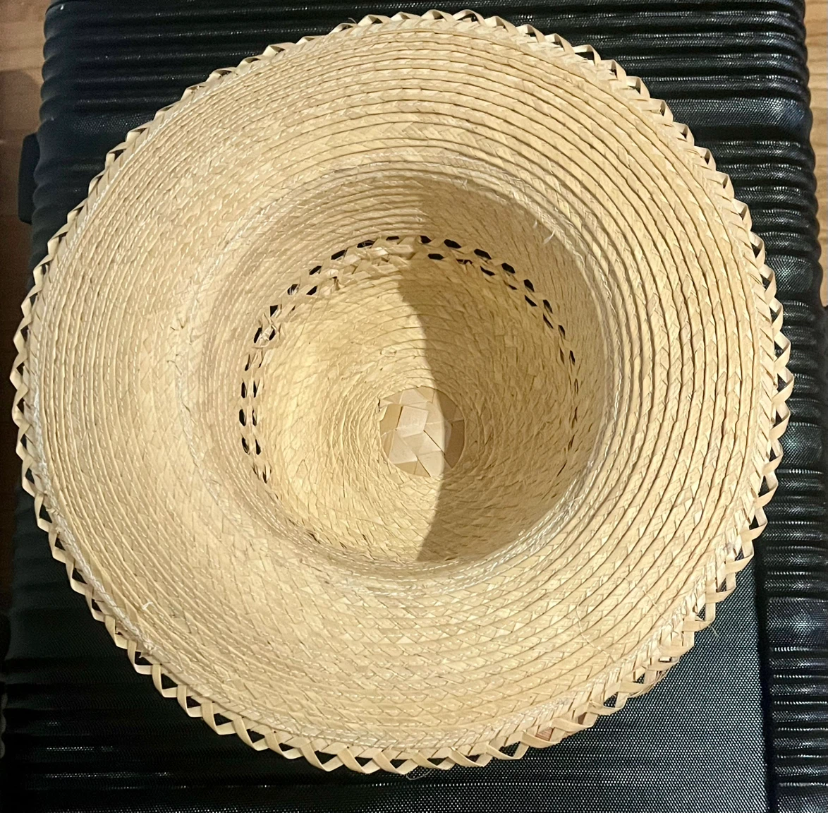 Woven Straw Hat with Floral Detail - photo 3