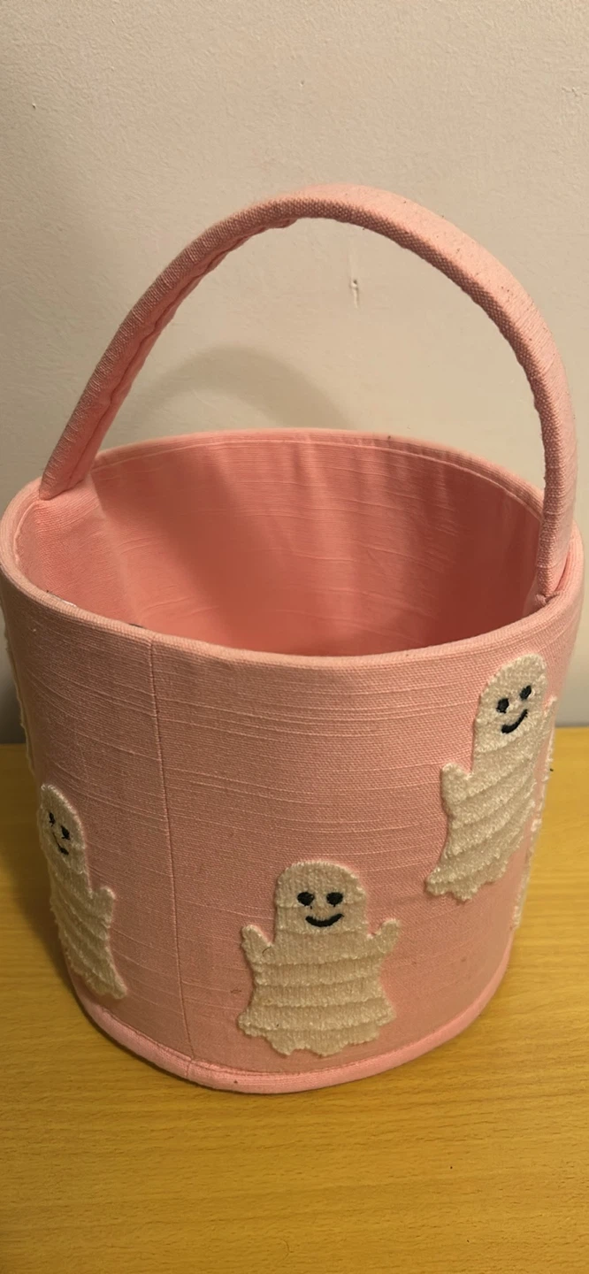 Pink Ghost Halloween Treat Basket - photo 2
