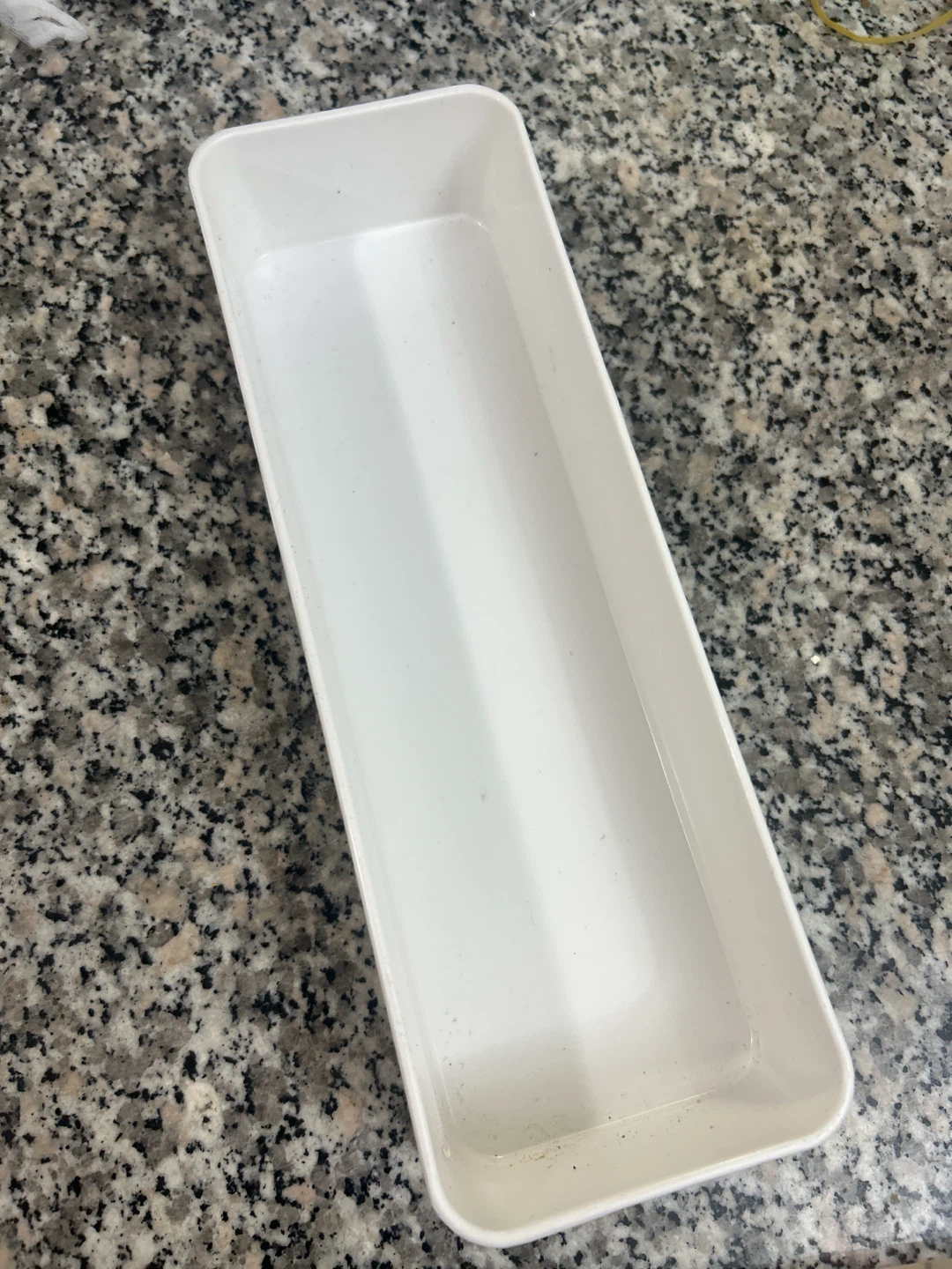 White Plastic Organizer Tray