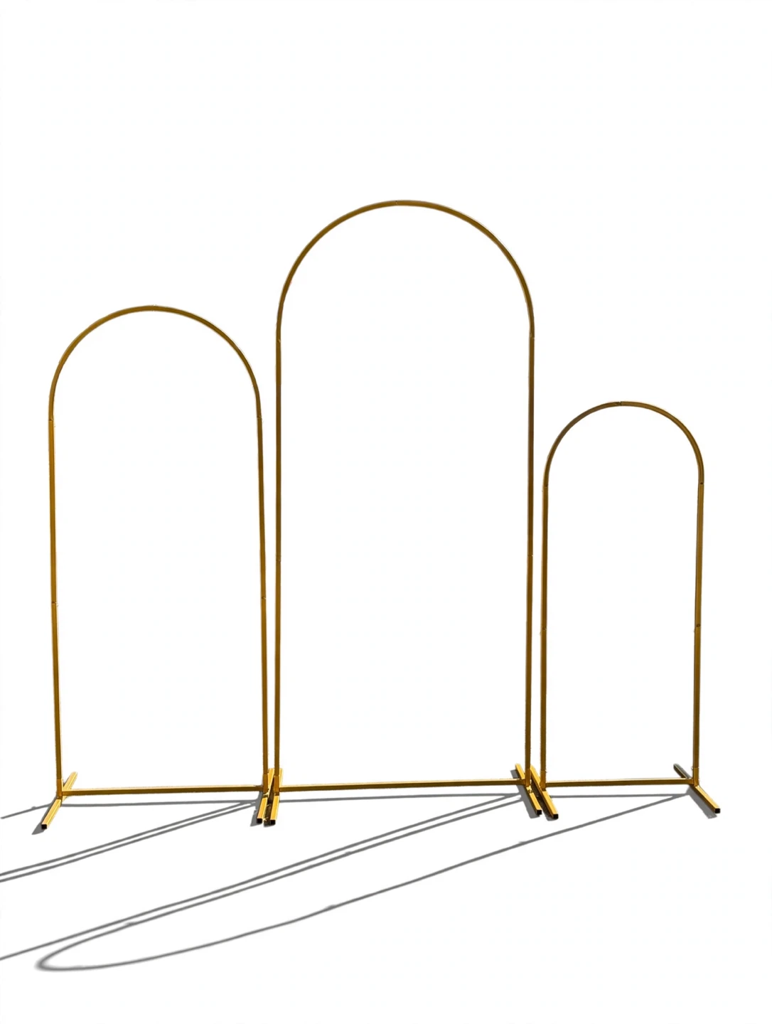 Gold Arched Backdrop Stands Set of 3