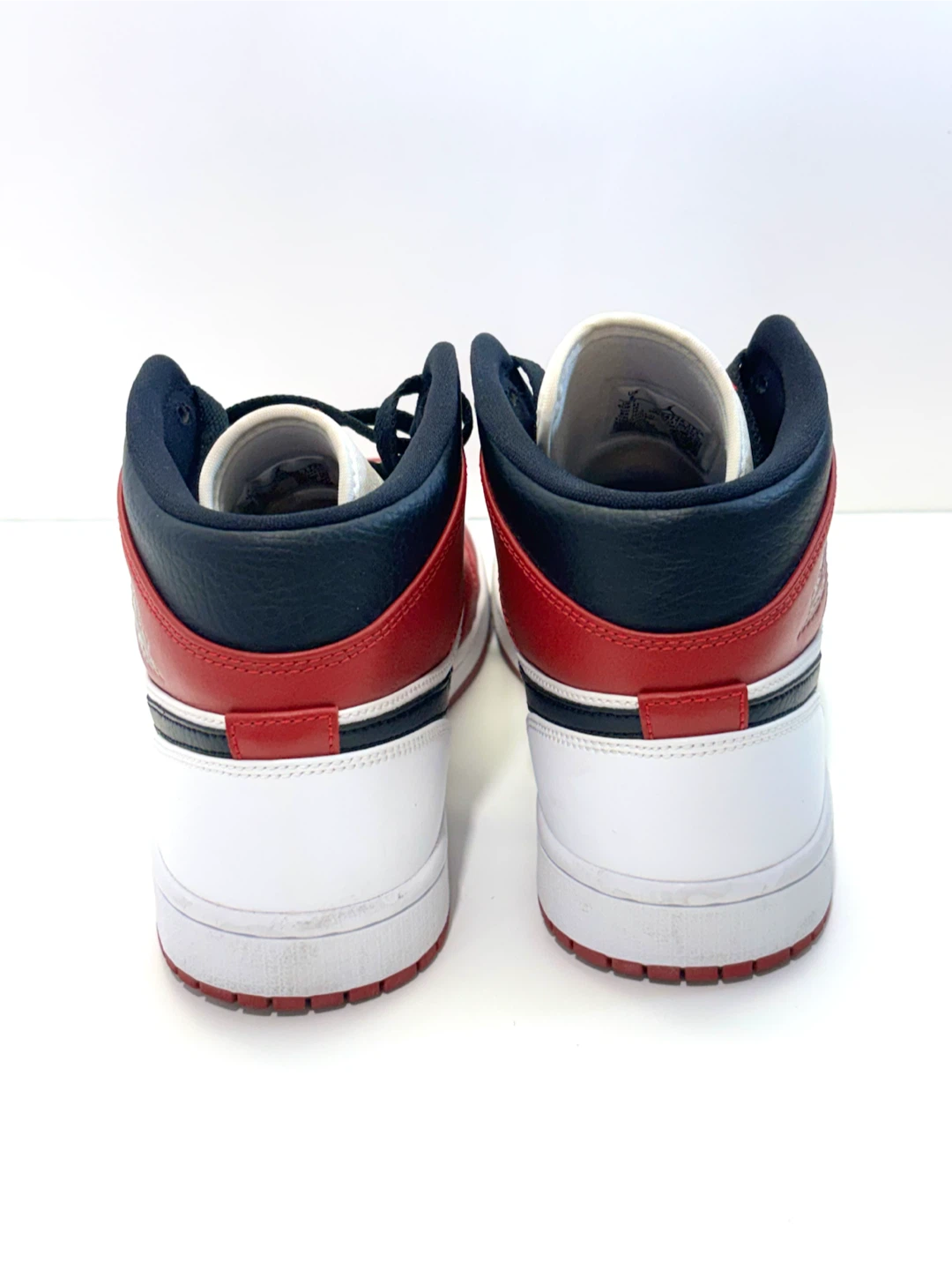 Nike Air Jordan 1 Mid Red White Black - photo 4