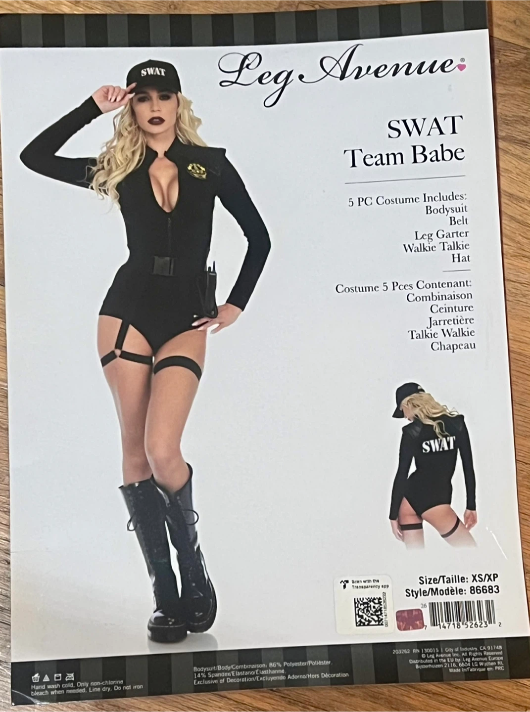 Leg Avenue SWAT Team Babe Costume