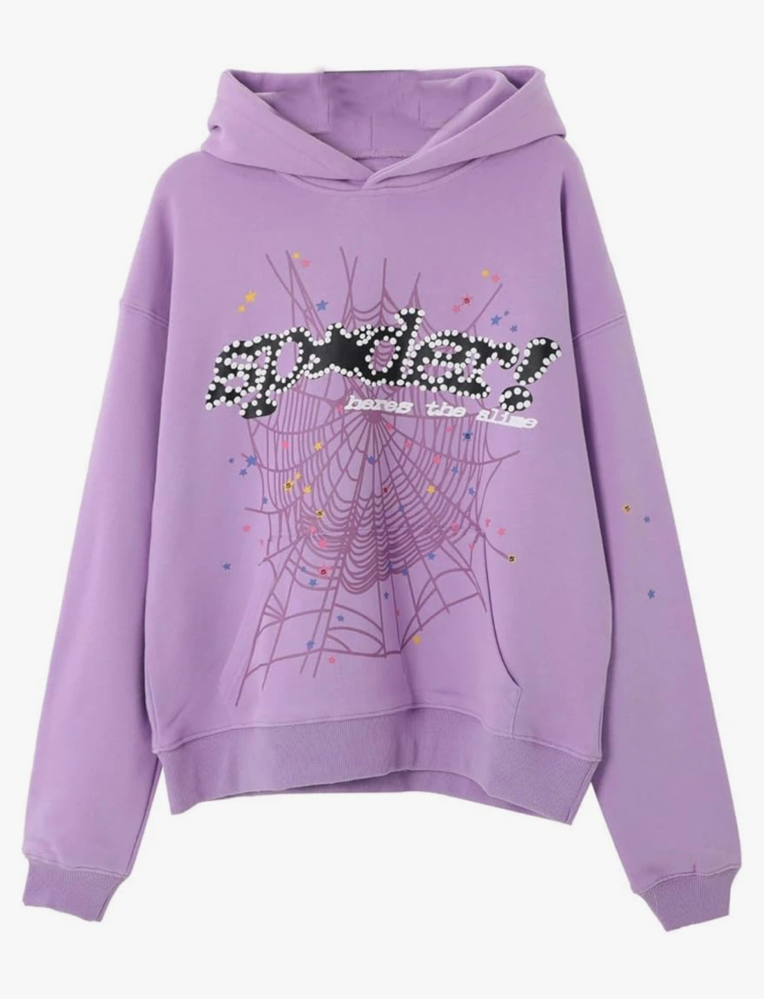 SP5DER Purple Web Hoodie
