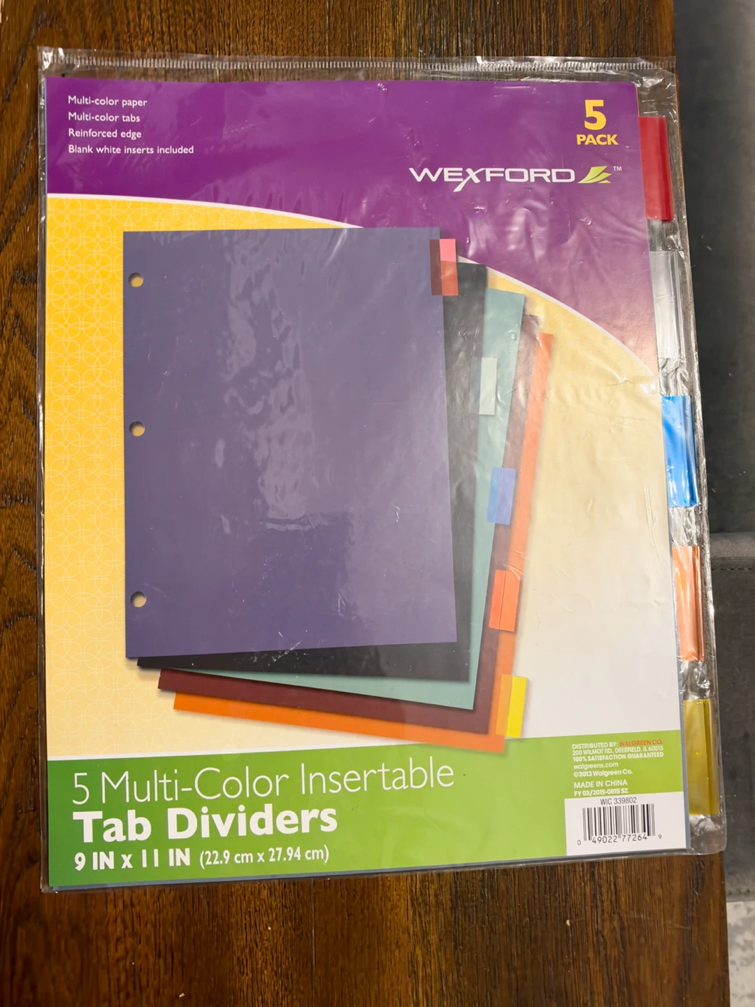 Wexford 5-Tab Multi-Color Dividers
