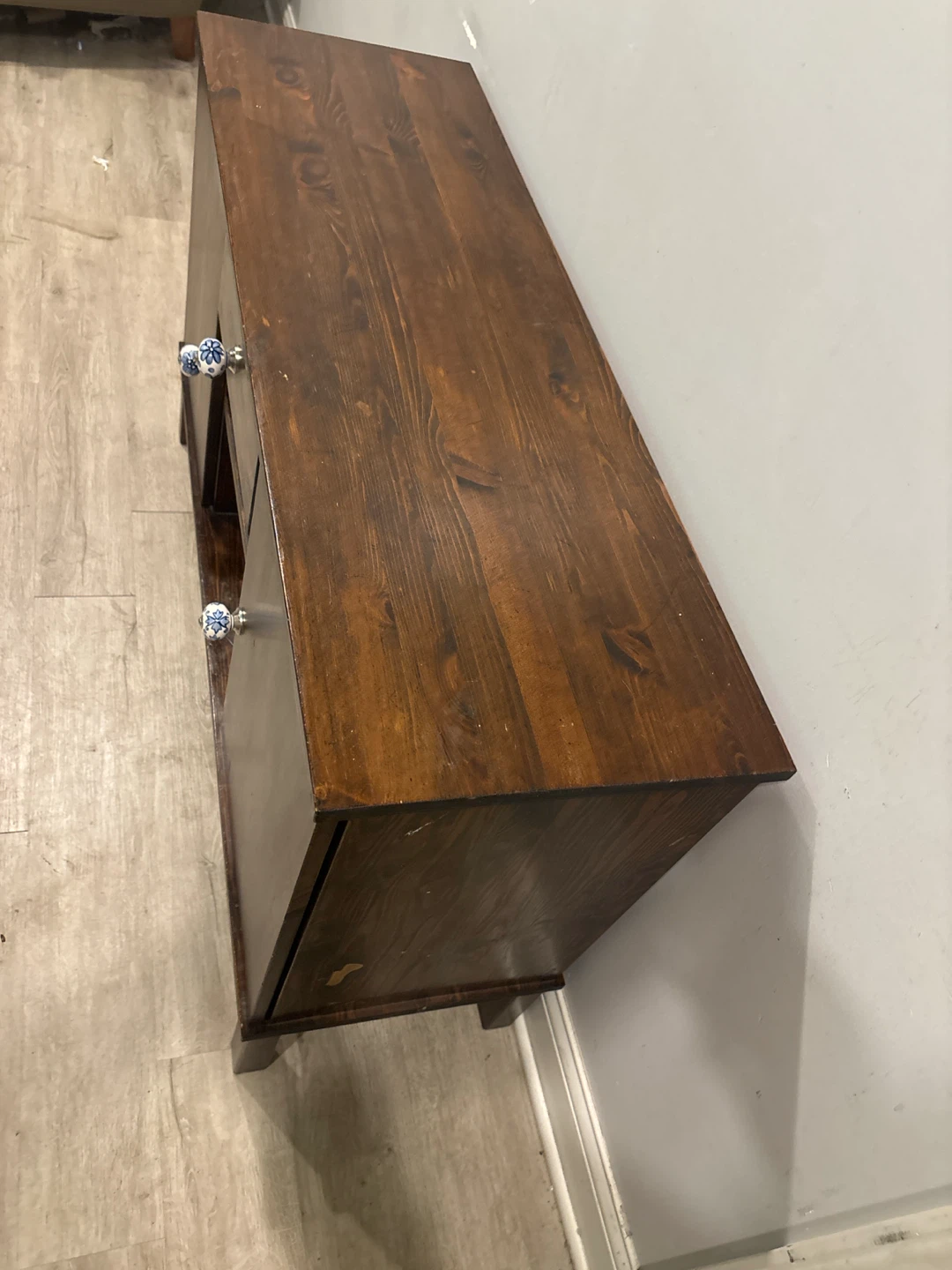 Dark Wood Storage Buffet Cabinet - photo 5