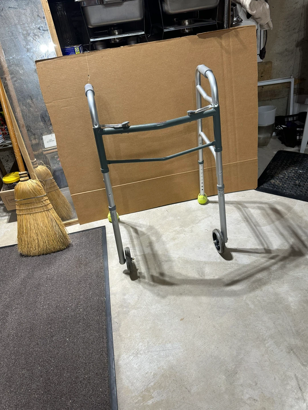 Folding Medical Walker with Wheels