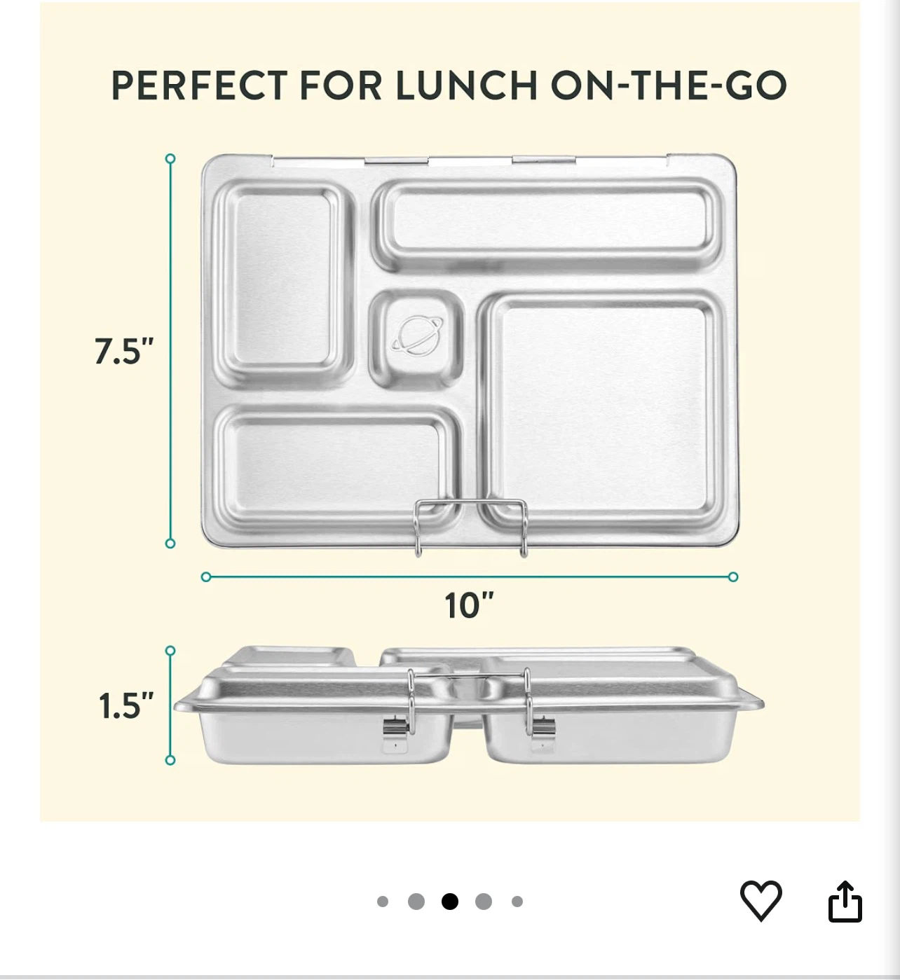 3 PlanetBox Rover Stainless Steel Lunch Boxes - photo 4