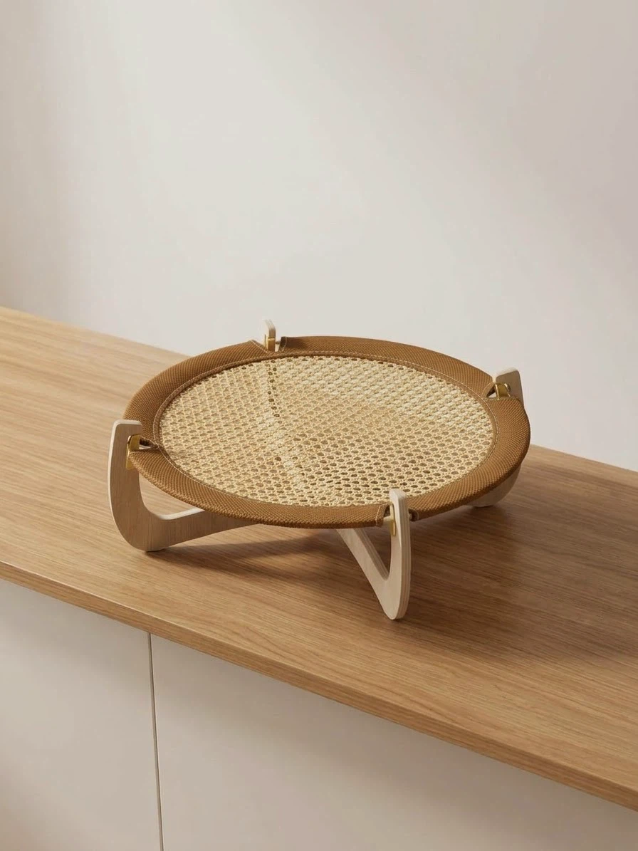 Raised Rattan Cat Bed - photo 2