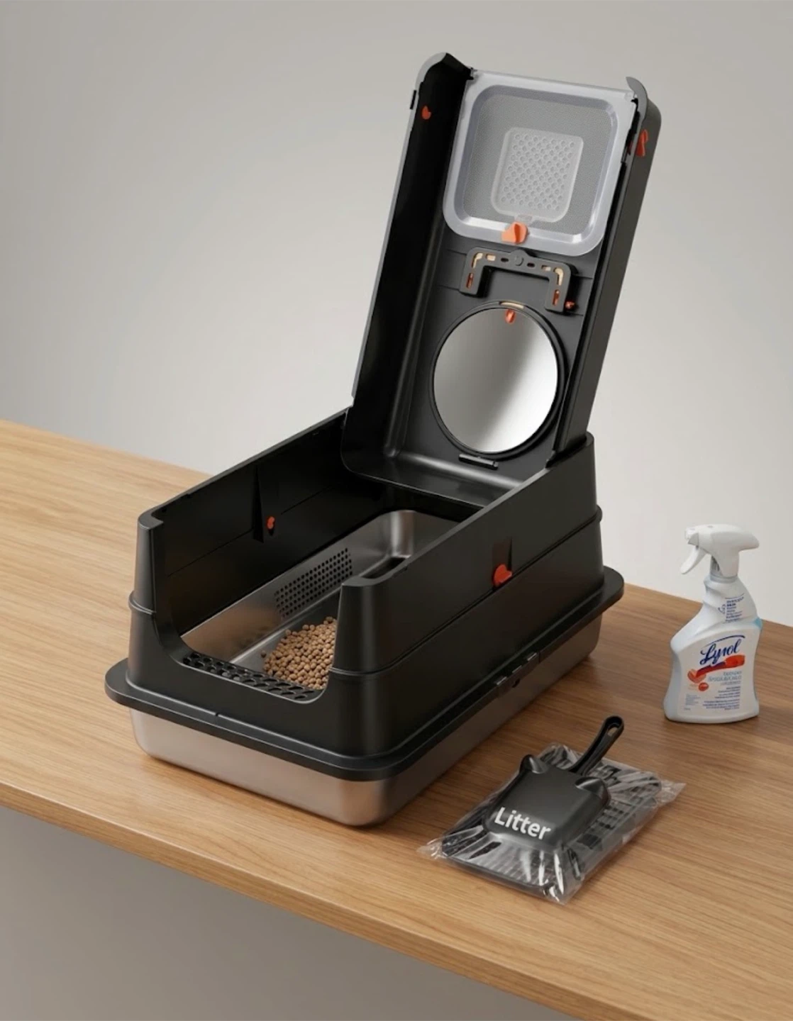 XXXL Stainless Steel Modular Cat Litter Box - photo 3