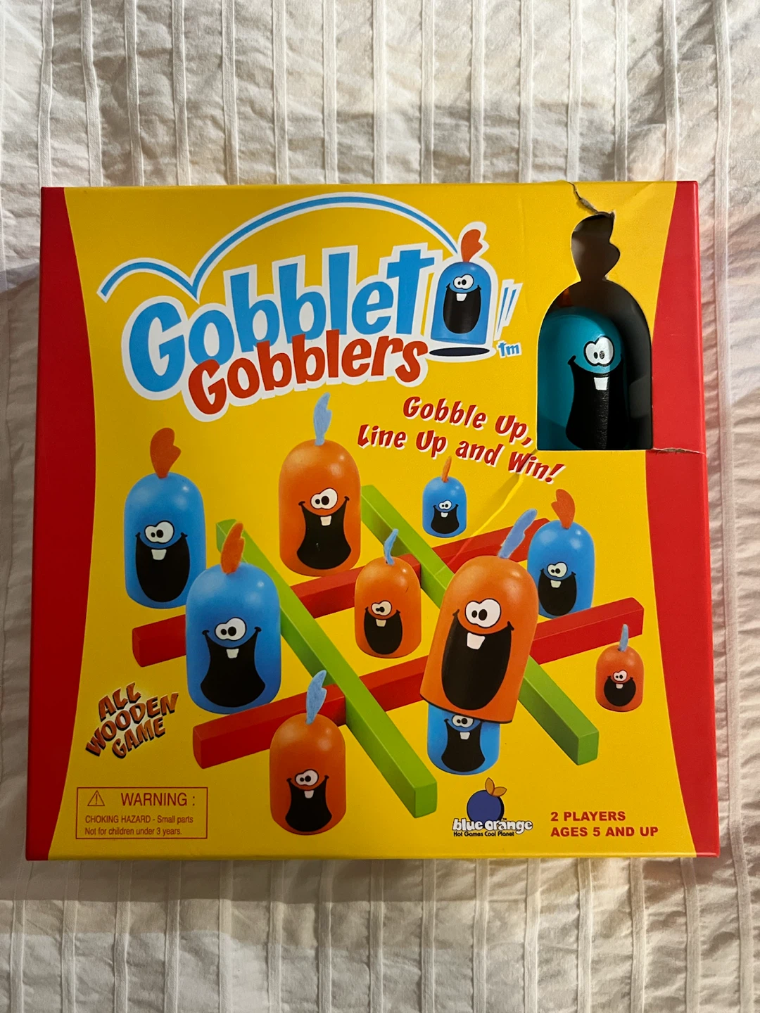 Blue Orange Gobblet Gobblers Wooden Strategy Board Game - photo 2