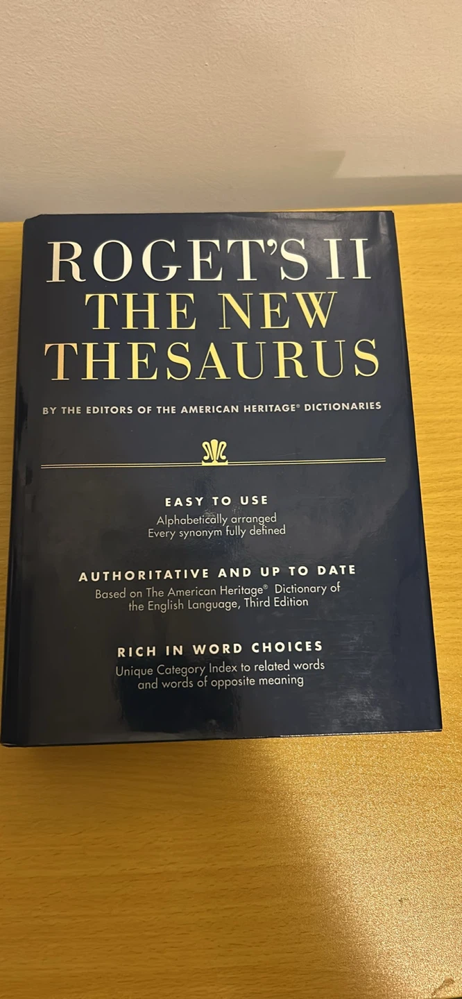 Roget's II The New Thesaurus