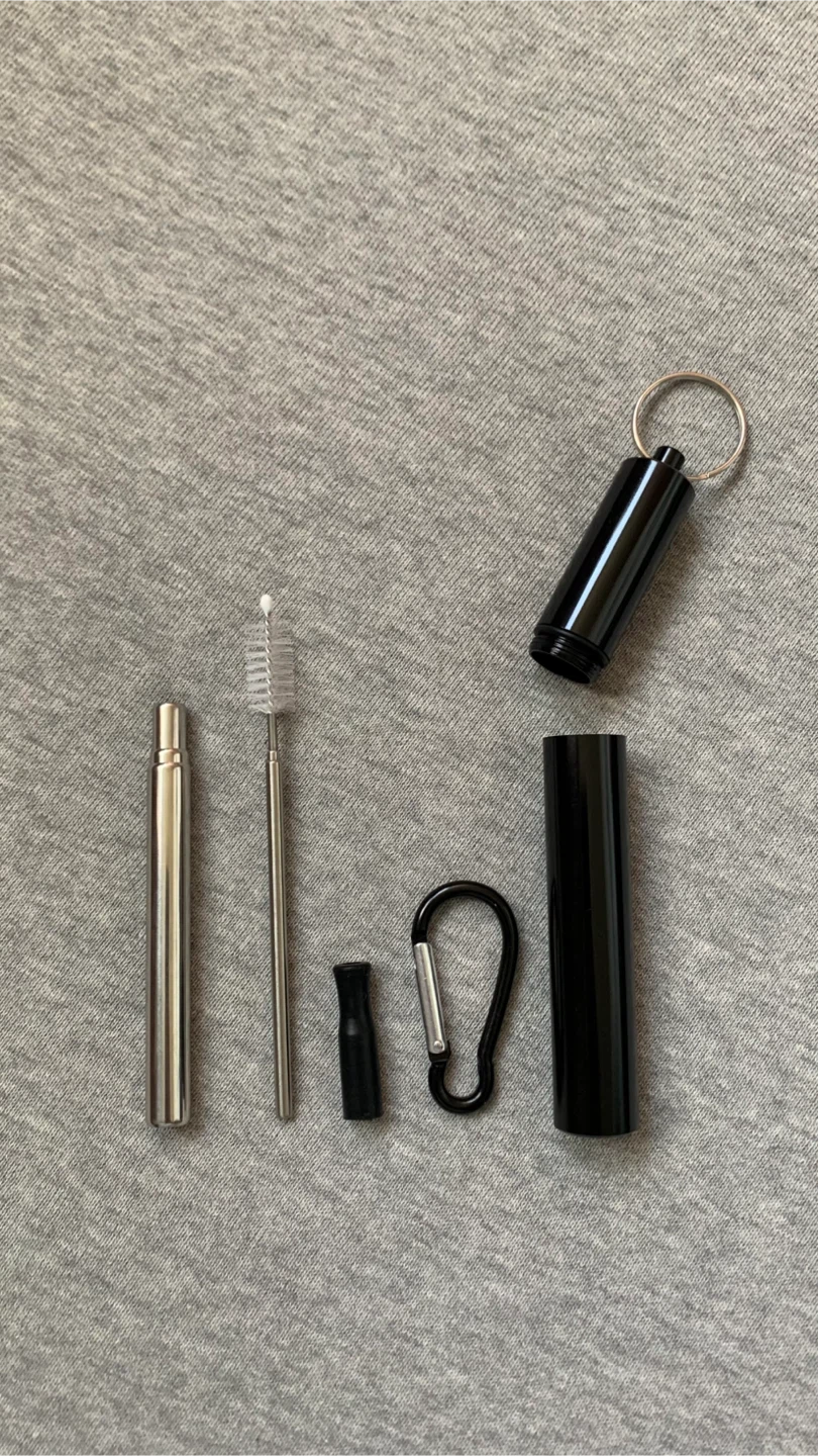 Collapsible Stainless Steel Straws (2 Available) - photo 2