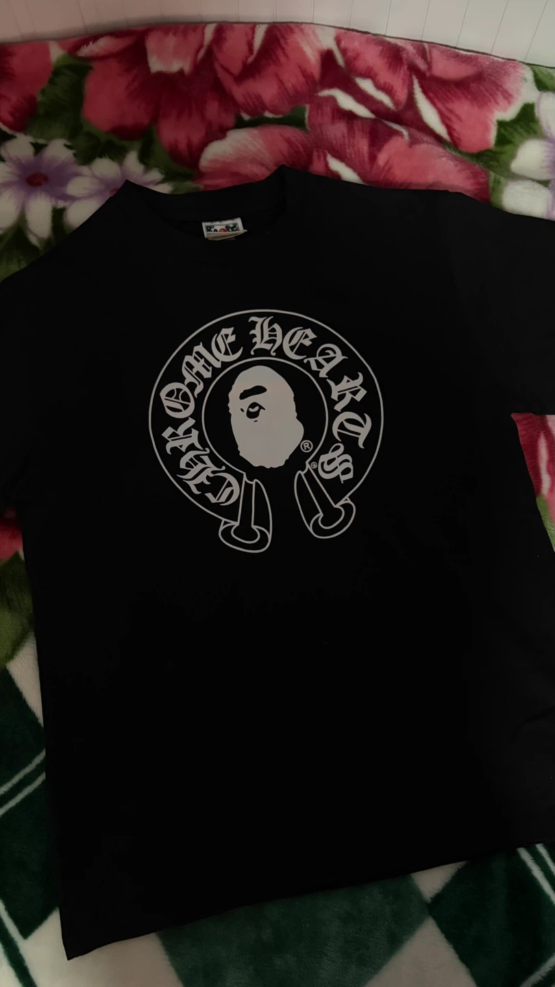 Chrome Hearts x BAPE Tee Black - Size Medium