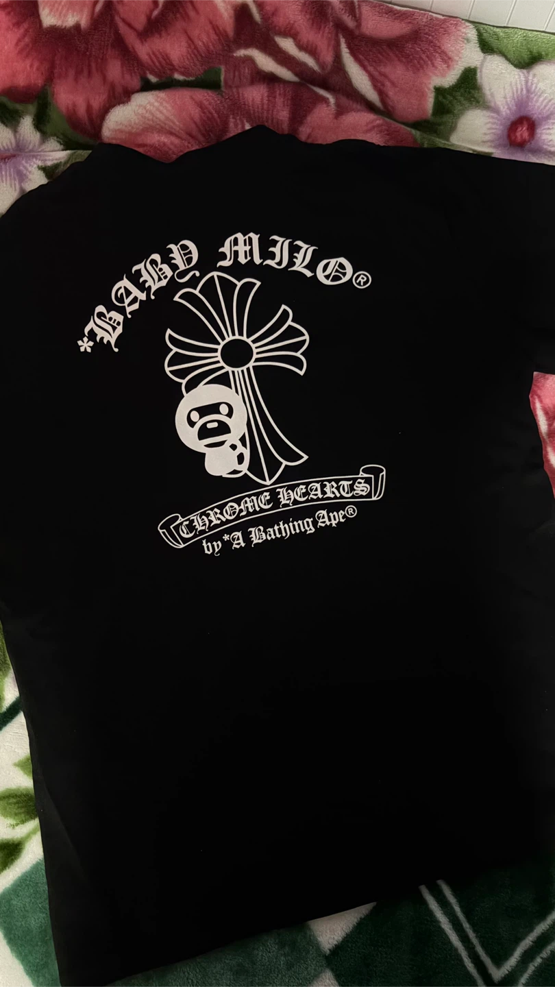 Chrome Hearts x BAPE Tee Black - Size Medium - photo 2